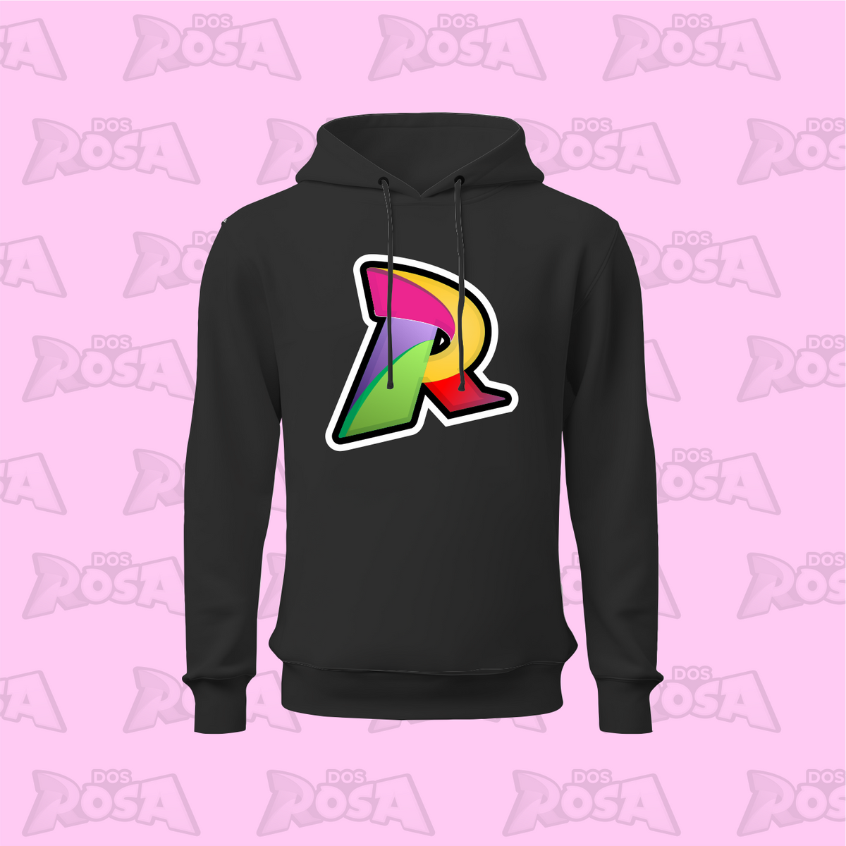 NOVO MOLETOM BLACK COM CAPUZ E CORDÃO  GRUPO DOS ROSA