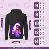 NOVO MOLETOM BLACK COM CAPUZ E CORDÃO KATLEN