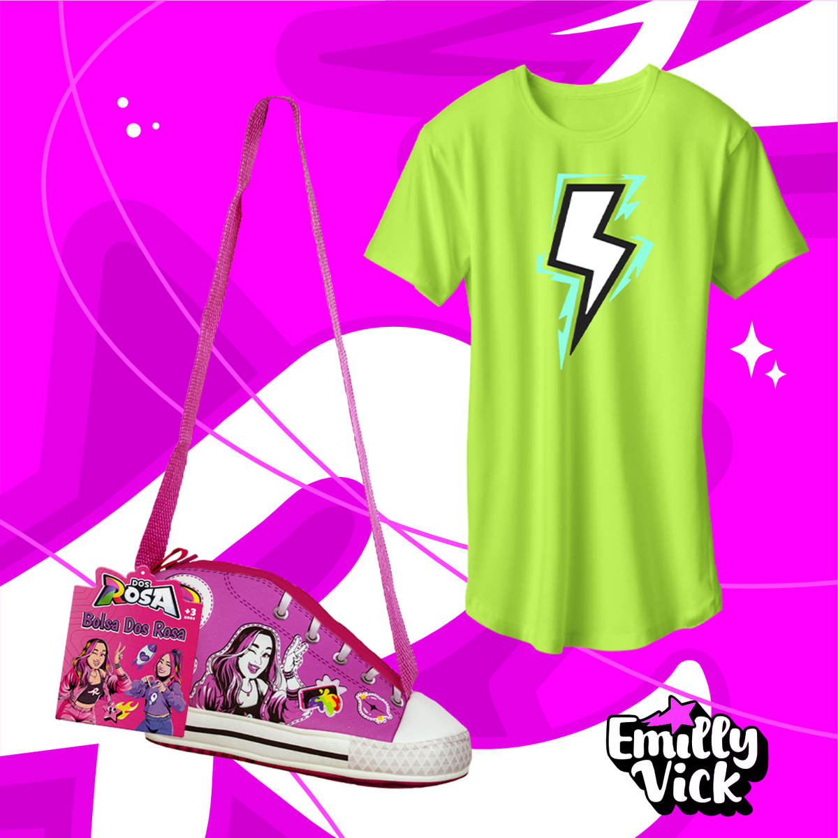 KIT BOLSA EMILLY VICK + CAMISETA VOID - COLEÇÃO 1 - LANÇAMENTO