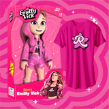 BONECA  EMILLY VICK, GRÁTIS CAMISETA EMILLY VICK