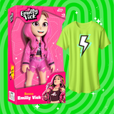 BONECA  EMILLY VICK, GRÁTIS CAMISETA VOID