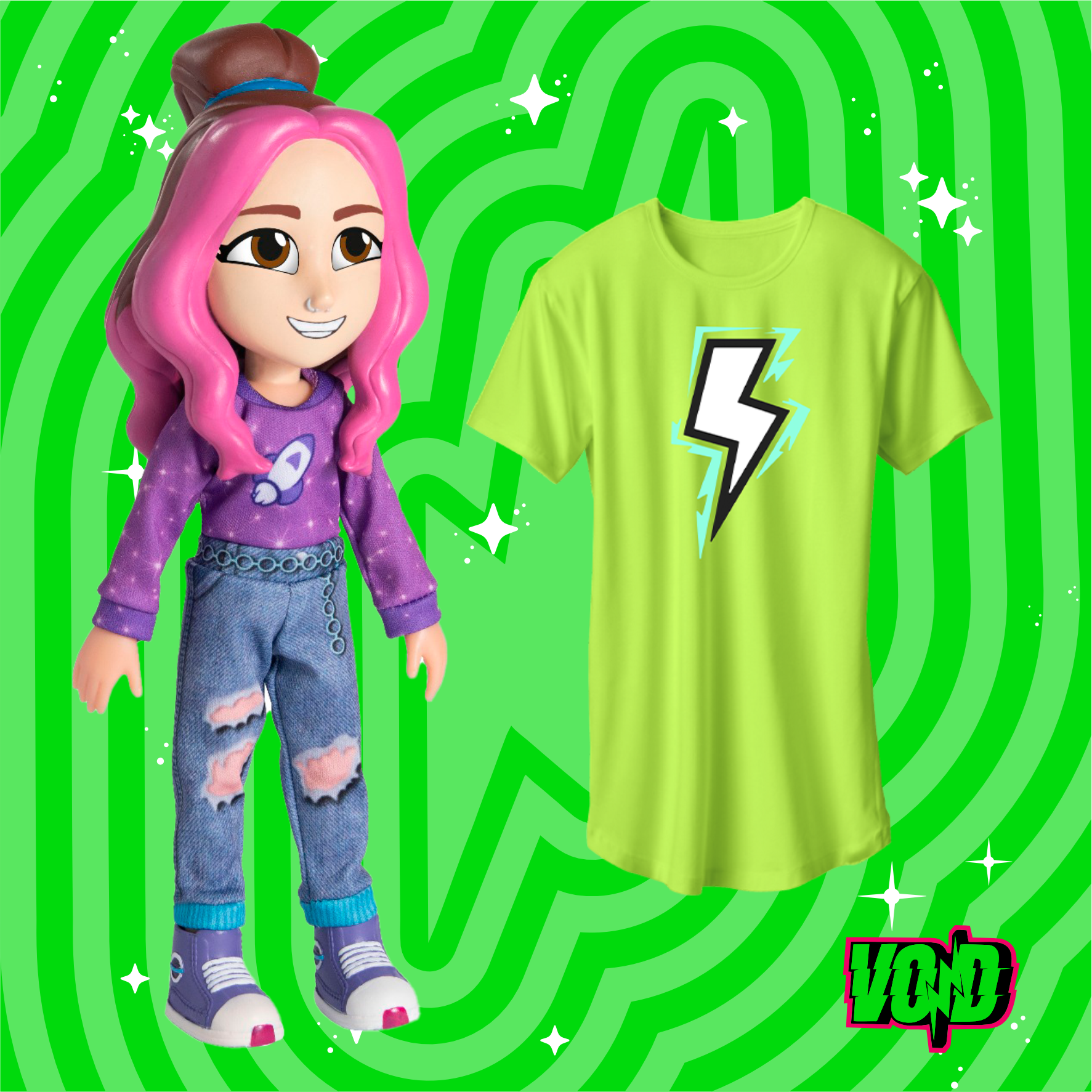 BONECA KATLEN, GRÁTIS CAMISETA VOID