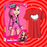 BONECA  EMILLY VICK, GRÁTIS CAMISETA ROBSON