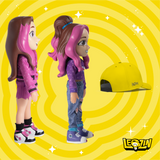 KIT 2 BONECAS EMILLY VICK E KATLEN, GRÁTIS BONÉ LEOZINHO