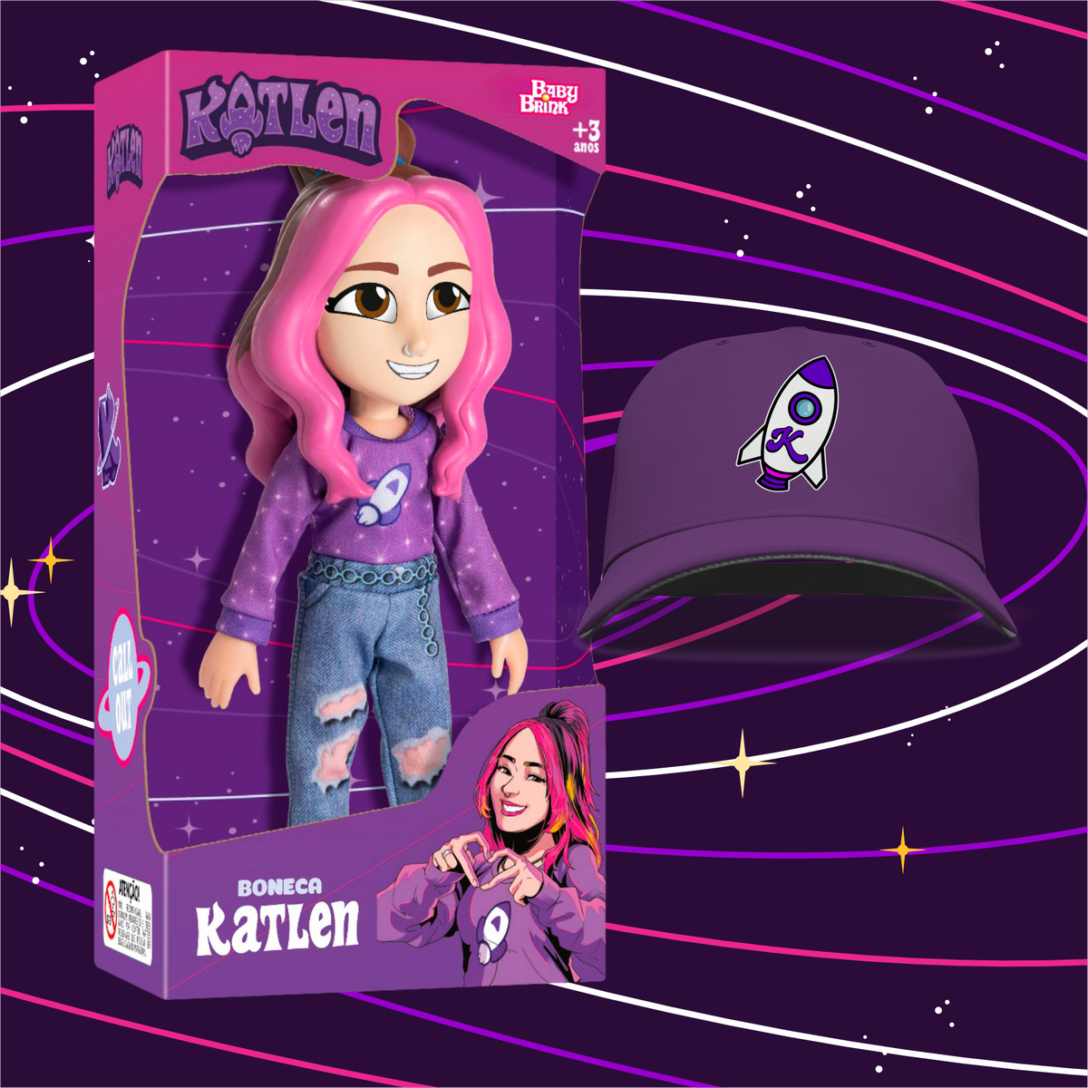 BONECA KATLEN, GRÁTIS BONÉ KATLEN