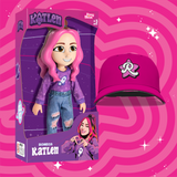 BONECA KATLEN, GRÁTIS BONÉ EMILLY VICK
